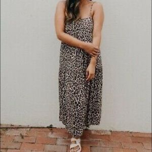 CJLA Lauren Cami Leopard Midi Dress